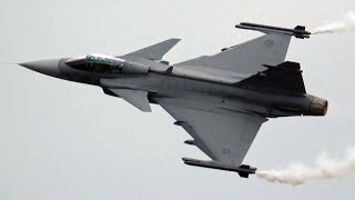 4Kᵁᴴᴰ Swedish Air Force Saab JAS 39C Gripen Awesome Display \u0026 Sound !!