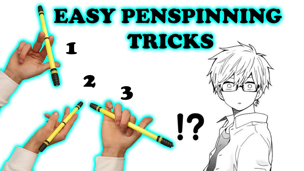 3 Easy Penspinning Tricks Tutorial Youtube