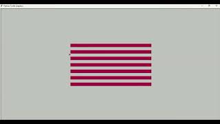 how to make American flag by using python