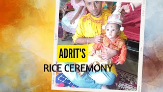 Adrit's rice ceremony || rice ceremony enjoy || খুব মজা করলাম || #daliyvlog #riceceremony