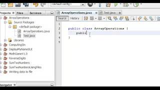 20 creating two java files in netbeans