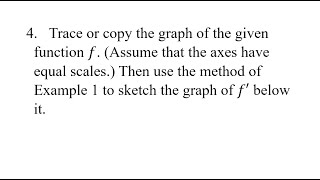 4. Trace or copy the graph of the given function f. (Assume that the axes have equal scales.) Then