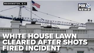 White House lawn cleared after apparent gunshots