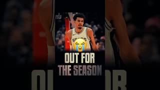 WEMBY out for the SEASON 😭👀 #edit #viralvideo #basketball #nba #wemby #wembanyama