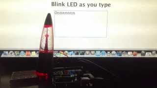 Nodebots Day: LED Blinks while typing