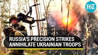 Putin's drones catch Zelensky's men off-guard | Watch Russia decimate Ukrainian strongholds