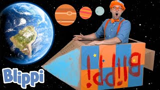 Blippi Builds A Rocketship! | Learn About The Solar System | Educational Videos for Toddlers