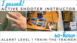 The Most Difficult Instructor Course I Ve Completed Alerrt Level 1 Train The Trainer