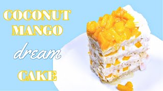 Vegan Mango Coconut Cream Cake