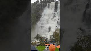 The Tvinde waterfalls near Flam, Norway