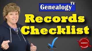 Genealogy Research & Family History Records Checklist to Grow Your Family Tree