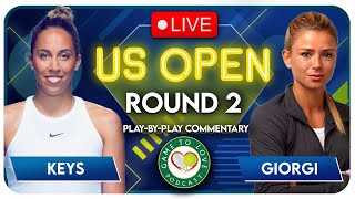 KEYS vs GIORGI | US Open 2022 | LIVE Tennis Play-By-Play Stream