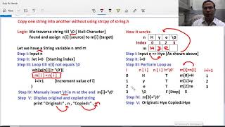 String copy without using strcpy in C | C Programming in Hindi
