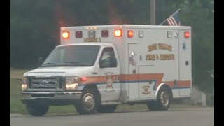 Erie Valley FD Medic 1 responding 8-15-2024 (read description)