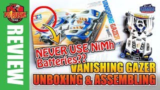 ミニ四駆 NEVER USE NiMh BATTERIES?! Vanishing Gazer Super TZ-X Chassis (Unboxing & Assembly)