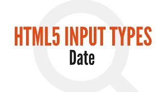 HTML5 Input Types: Date (8/14)