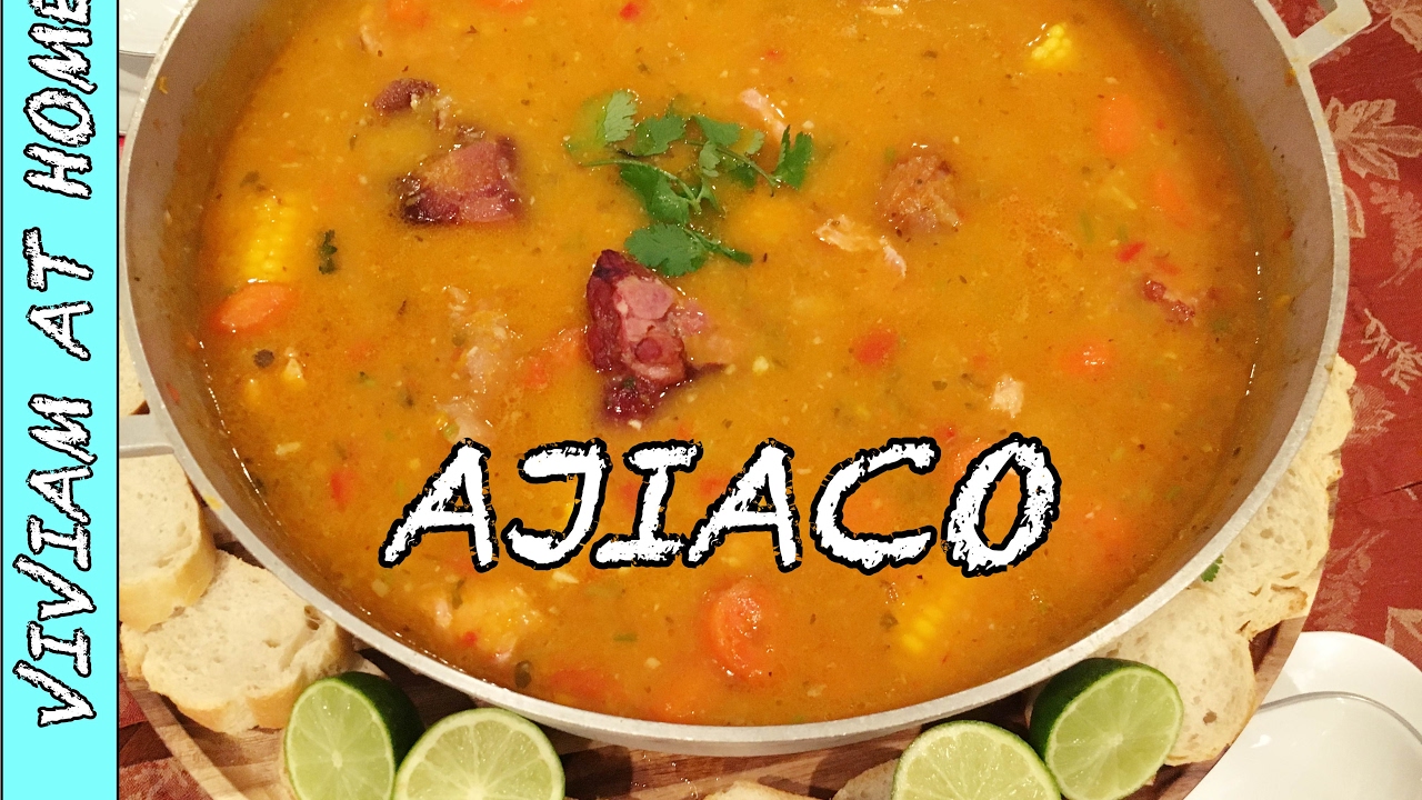 HOMENAJE A LA RECETA DE AJIACO/CENA EN FAMILIA/CALDOSA/SOUP/FAMILY ...