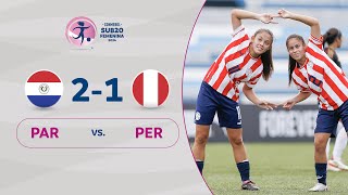 PARAGUAY vs. PERU [2-1] | RESUMEN | CONMEBOL SUB20 FEM | FASE DE GRUPOS