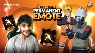 FREE NARUTO PERMANENT EMOTE 😱 Garena Free Fire ￼