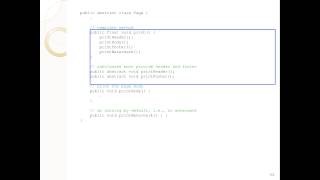 CMPUT301 Patterns III Template Method and Factory Method in Java