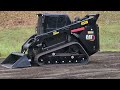 blacked out cat 299d2 operating video