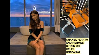 CHANEL FLAP 19 AND HERMES BIRKIN OR KELLY UNBOXING l LOVELY GIRL ARMIN x MATIC JULIA