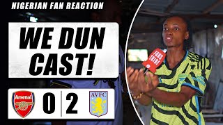 ARSENAL 0-2 ASTON VILLA ( Ade - NIGERIAN FAN REACTION)- Premier League 23-24 HIGHLIGHT