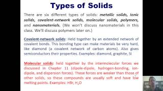 Chapter 12 - Structures of Solids: Part 1 of 6