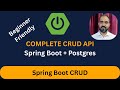 Spring Boot CRUD Example with PostgreSQL | REST API using JPA in Hindi