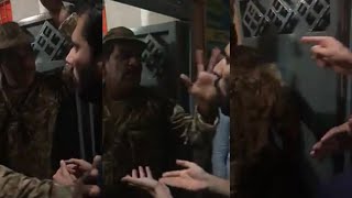 Pmln supporter Misbehavior With Pak Army Solider In Pakistan General Election 2018