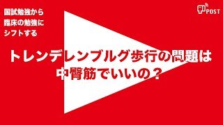 【縦型動画で公開中】国試勉強を 臨床に生かす動画講座ートレンデレンブルグ歩行の問題は中臀筋でいいの？ー