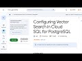 Configuring Vector Search in Cloud SQL for PostgreSQL GSP1287