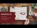 Easy Watercolor Tutorial - Great For a Watercolor Journal | A Trick For Painting Buildings