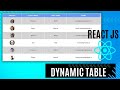 Create Interactive Dynamic Tables in React | Easy Step-by-Step Tutorial