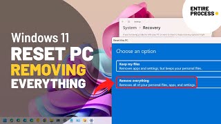 Windows 11 factory reset removing everything ✅ from BIOS and Settings app