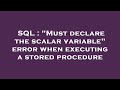 SQL : 