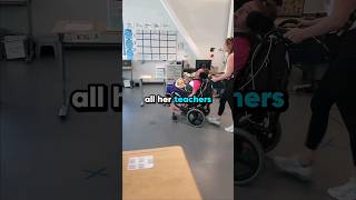 My disabled daughters first day of school #school #cute #shorts #shortsfeed #shortvideo #fyp #family