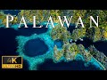 FLYING OVER PALAWAN (4K UHD) - Peaceful Music With Stunning Beautiful Nature To Listen While Waiting