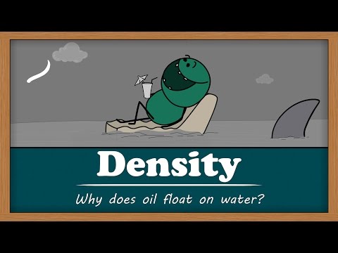 Is oil less dense than water?