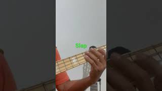 Groove de Slap serve pra exercitarmos essa técnica tão usada no baixo