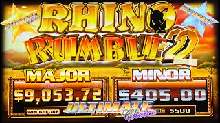 Rhino Rumble 2 Nearly A Hand Pay!