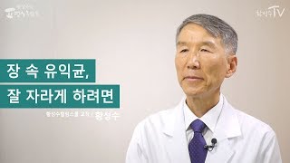 [황성수TV]  장 속 유익균, 잘 자라게 하려면