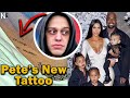 Pete Davidson Gets Tattoo Of Kanye West & Kim Kardashian's Kids On His Neck