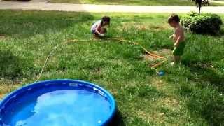 Broken Sprinkler Surprise on Mother's Day 2015