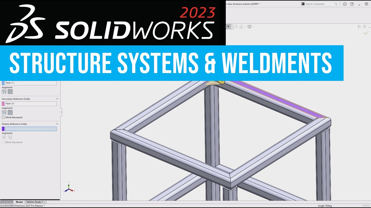 SOLIDWORKS 2023 Top Enhancements In Structure Systems & Weldments - YouTube