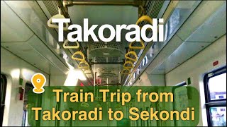 Inside a City train in Africa - A trip from Takoradi to Sekondi. #Africa