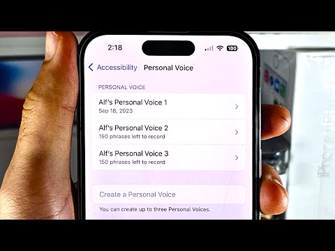 How To Use Personal Voice iOS 17