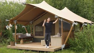 New Safari Tent Compact with Stretch Roof – Luxury Glamping for Your Campsite!