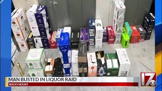 Rocky Mount man busted in home liquor raid; suspect sold alcohol from his house, deputies say