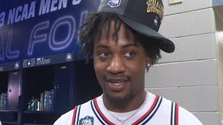 UConn's Tristen Newton reacts to winning national championship | Full Interview